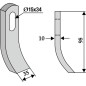 Lame de motoculteur COMPATIBLE 350-535 VOTEX 45-03.030