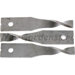 Hardened twisted blades for LIZARD , STIGA , WIPER compatible robot mowers 13271812