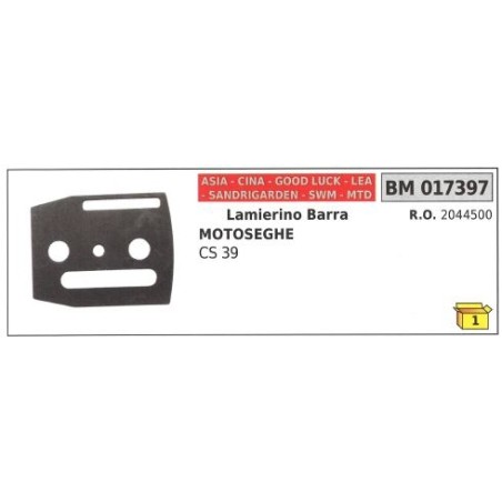 ASIA bar sheet for CS 39 chainsaw 017397 | Newgardenstore.eu