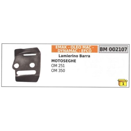 Lamierino barra lato catena EMAK per motosega OM 251 OM 350 002107 | Newgardenstore.eu