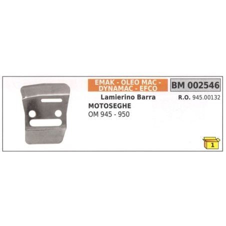 Lamierino barra lato catena EMAK per motosega OM 945 950 002546 | Newgardenstore.eu