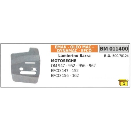 Chain bar side plate OM 947 952 956 962 EFCO 147 011400 50070124 | Newgardenstore.eu