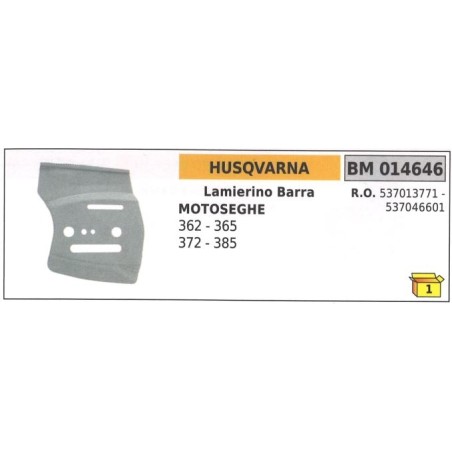 Barra de cadena HUSQVARNA para motosierras 362 365 372 385 014646 | Newgardenstore.eu