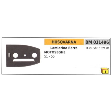 Barra de cadena HUSQVARNA para motosierra 51 55 011496 | Newgardenstore.eu