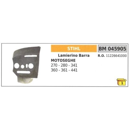 Guide-chaîne STIHL pour tronçonneuses 270 280 341 360 361 441 045905 | Newgardenstore.eu