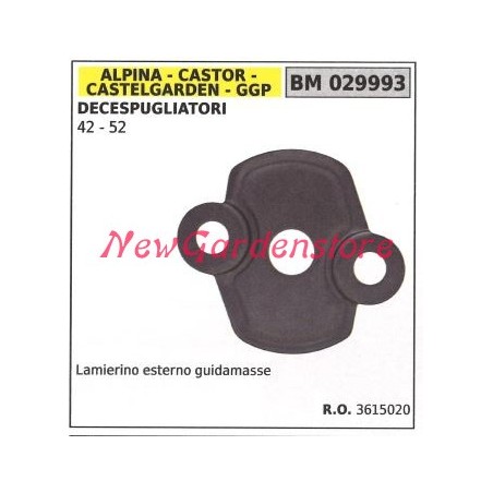 Lamierino esterno guidamasse frizione GGP motore decespugliatore 42 52 029993 | Newgardenstore.eu