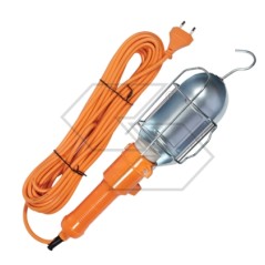 Lámpara de trabajo 220 V completa con cable de 10 m con jaula protectora A08242 | Newgardenstore.eu