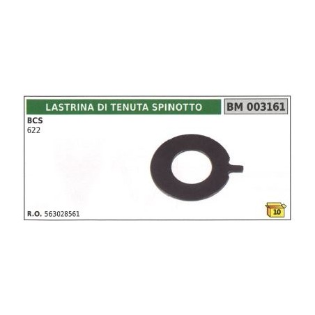 Lastrina di tenuta spinotto per motofalciatrice bcs 622 003160 | Newgardenstore.eu