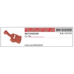 Lever throttle CINA chainsaw CS 39 019359 | Newgardenstore.eu