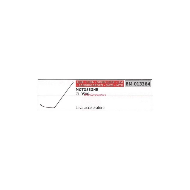 Throttle lever CINA chainsaw GL 3500 013364