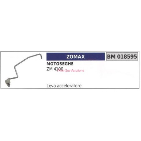 Levier d'accélérateur ZOMAX tronçonneuse ZM 4100 018595 | Newgardenstore.eu