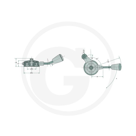 Adjusting lever for MAGURA UNIVERSAL control cable 27270104