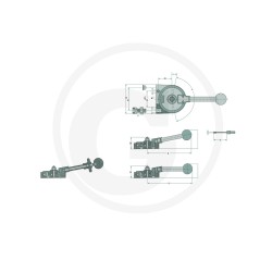 Adjusting lever for MAGURA UNIVERSAL control cable 27270105