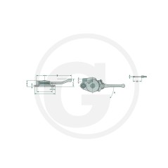 Adjusting lever for control cable MAGURA UNIVERSAL 27270415