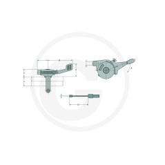 Levier de réglage pour le câble de commande MAGURA UNIVERSAL 27270420 | Newgardenstore.eu