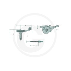 Levier de réglage pour le câble de commande MAGURA UNIVERSAL 27270421 | Newgardenstore.eu