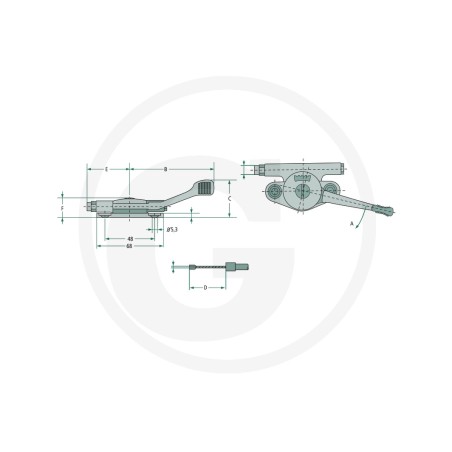 Verstellhebel für MAGURA UNIVERSAL Steuerkabel 27270429