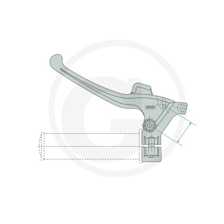 Adjusting lever for MAGURA UNIVERSAL control cable 27270448