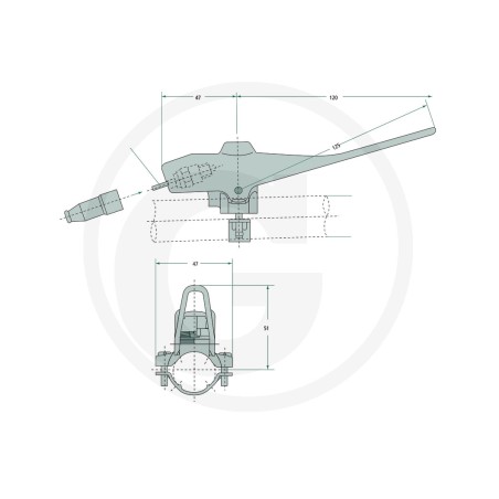 Adjusting lever for MAGURA UNIVERSAL control cable 27270451