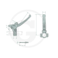 Adjusting lever for MAGURA UNIVERSAL control cable 27270605