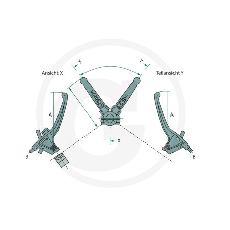 Adjusting lever for MAGURA UNIVERSAL control cable 27270613 | Newgardenstore.eu