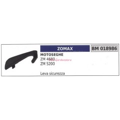 Motosierra ZOMAX ZM 4680 5200 018689 Palanca de seguridad del acelerador