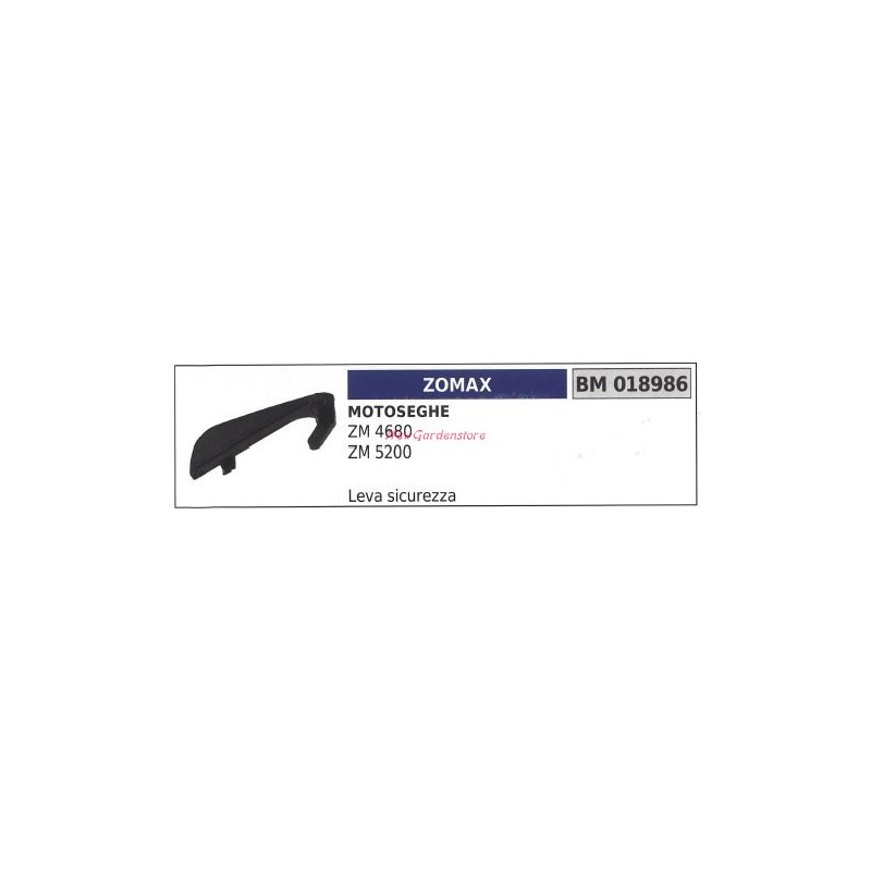 Motosierra ZOMAX ZM 4680 5200 018689 Palanca de seguridad del acelerador