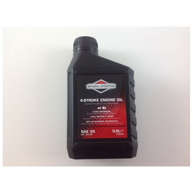 Olio motore 4T SAE 30 rasaerba 0,6Lt  100005E BRIGGS & STRATTON 4 pezzi