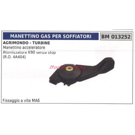 Manettino acceleratore AGRIMONDO atomizzatore K90 013252 | Newgardenstore.eu