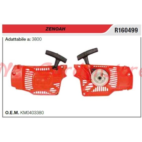 Start-up starter compatible ZENOAH chainsaw 3800 KM0403380 | Newgardenstore.eu