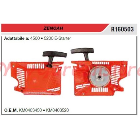 Starter ZENOAH chainsaw 4500 5200 E-starter R160503 | Newgardenstore.eu