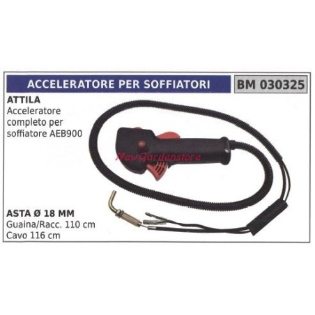 Accélérateur commande manuelle ATTILA souffleur AEB900 030325 | Newgardenstore.eu