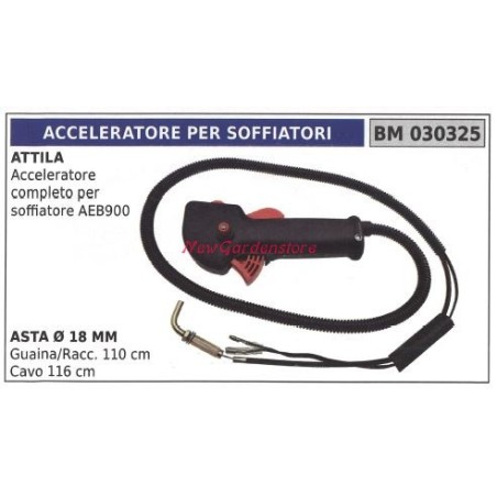 Gaspedal Handbedienung ATTILA Gebläse AEB900 030325 | Newgardenstore.eu