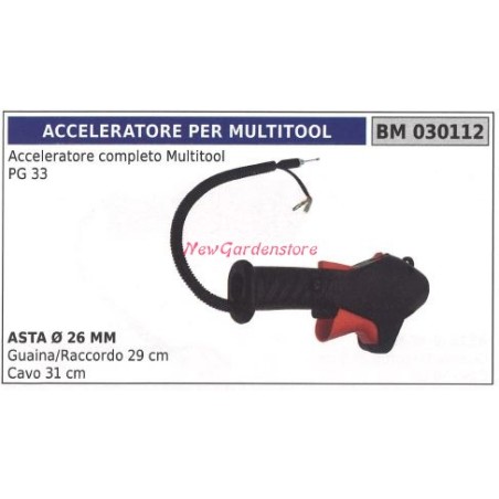 Manettino acceleratore GREENLINE multitool PG 33 030112 | Newgardenstore.eu