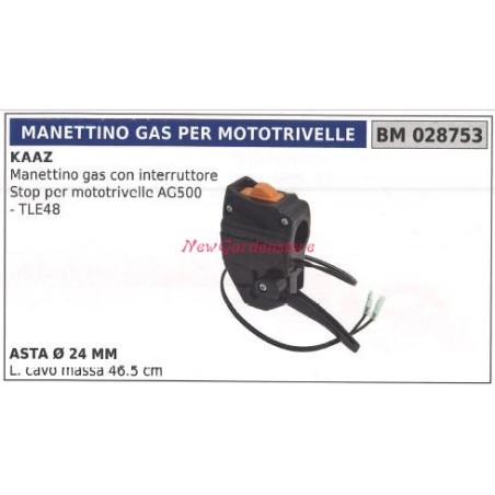 Manettino acceleratore KAAZ mototrivella AG500 TLE48 028753 | Newgardenstore.eu