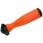 PLASTIC ROD HANDLE WITH GUIDE VANES INCLINED AT 3° AND 35 DEGREES