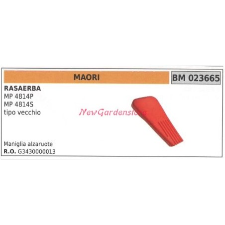 Maniglia alzaruota MAORI rasaerba tosaerba tagliaerba MP 4814P 023665 | Newgardenstore.eu