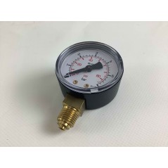 Tubular spring pressure gauge displaying bar 0 / 6 G1/4 thread | Newgardenstore.eu