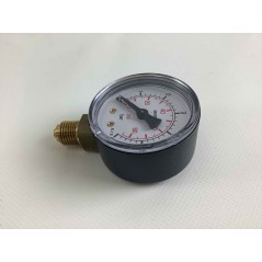 Tubular spring pressure gauge displaying bar 0 / 6 G1/4 thread | Newgardenstore.eu