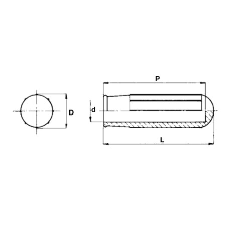 Zylindrischer Knopf für Ackerschlepper, Code A02311