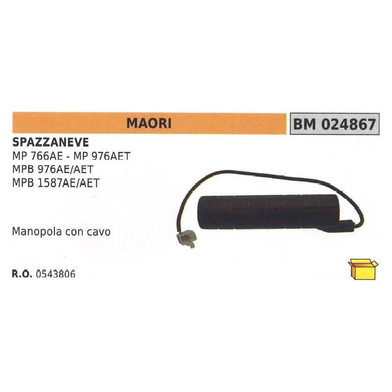 Pomo con cable quitanieves MAORI para MP 766AE - MP 976AET - MPB 976AE/AET