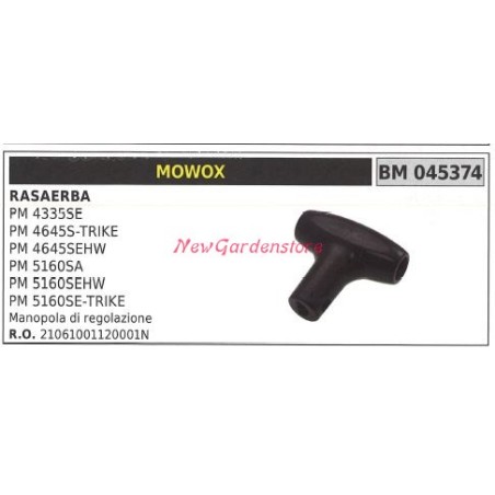 Pomo de ajuste MOWOX cortacésped PM 4335SE 045374 | Newgardenstore.eu