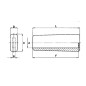 Flacher Pvc-Knopf für Ackerschlepper, Code A02306