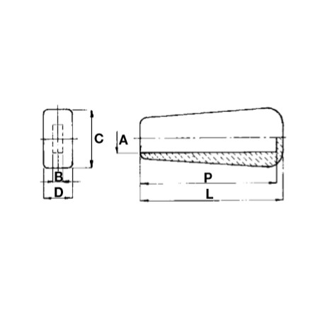 Petit bouton plat pour tracteur agricole code A02302