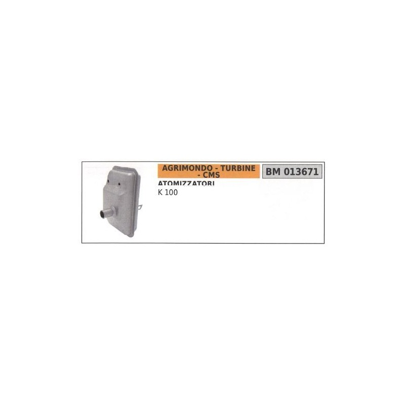 Exhaust silencer AGRIMONDO mistblower K 100 013671