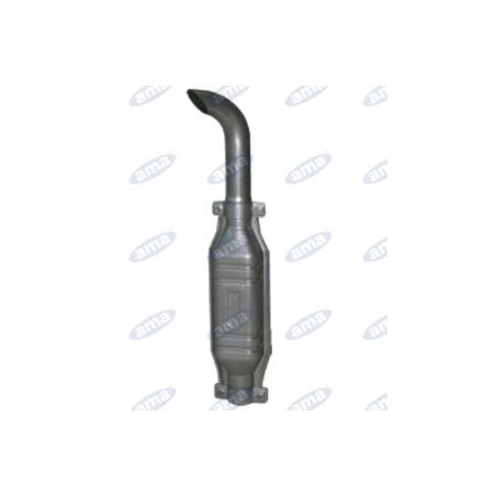 Silencieux avec petite rallonge courbée diamètre 45mm pour tracteur agricole | Newgardenstore.eu