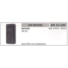 Marmitta con protezione CM MOTORI motopompa CM 25  011389