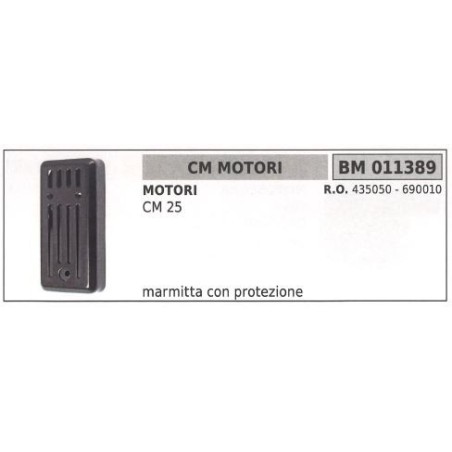 Silencieux CM MOTORI avec protection CM 25 motopompe 011389 | Newgardenstore.eu