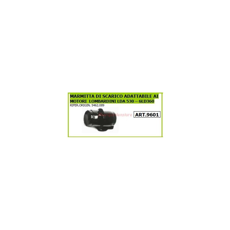 Silenciador de escape para motocultor JLO L101 125 152 9601 motocultor rotativo