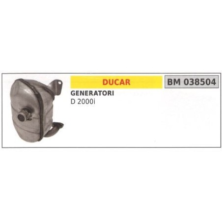 Silenciador DUCAR generador D 2000i 038504 | Newgardenstore.eu